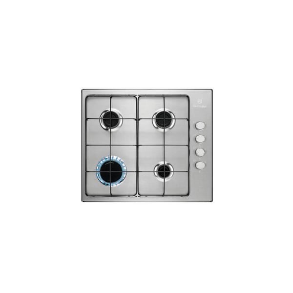 Electrolux KGS6404SX - Gas Komfur med 4 Blus i Rustfrit Stål