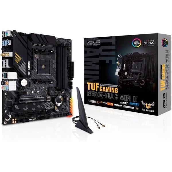 Moderkort - ASUS - TUF GAMING B550M-PLUS WIFI II - AMD B550 - AM4 plats micro ATX
