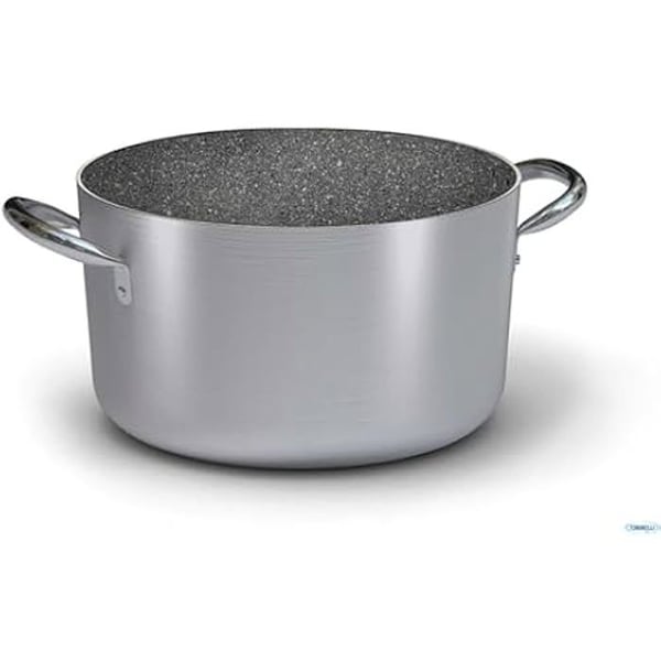 Kasserolle - BALLARINI - Serie 6900 Aluminium og Sort - 24 cm - Non-stick - Syntetisk
