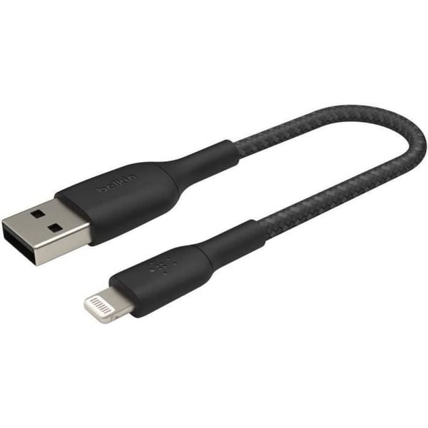 BELKIN - kabel - FLETT A-LTG 0,15M, BLK - FLETT