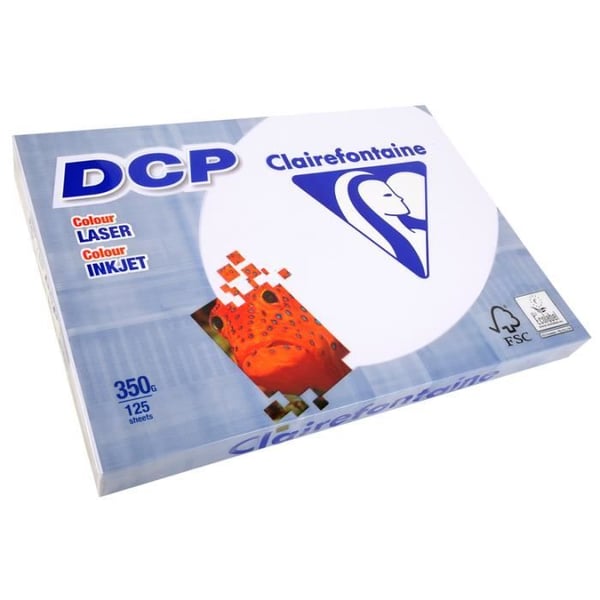 Skrivpapper - CLAIREFONTAINE - DCP - 125 ark - 350g - A3 - FSC-certifierad