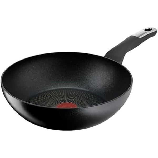 Non-stick WOK-pande 28 cm - LAGOSTINA - Unlimited - Modstandsdygtig over for metalredskaber - Induktion