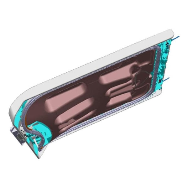 Helt vitt lock för tvättmaskin Electrolux 14022797402