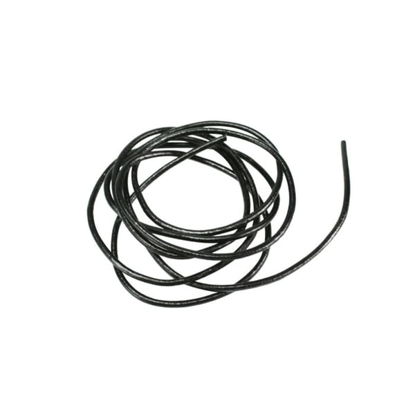 MégaCréa DIY - Lädertråd 2 mm 1 m Svart