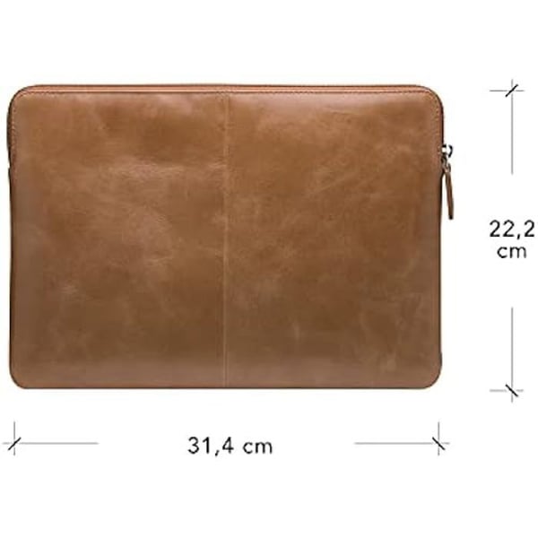 Skyddshuv för Macbook Skagen Pro - DBRAMANTE1928 - Svart - Återvunnen fullkornigt läder