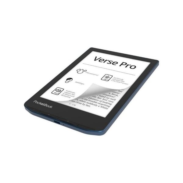 Läsa PocketBook Verse Pro - Vattentät IPX8 - Skärm 7" - Justerbar SmartLight - Blå
