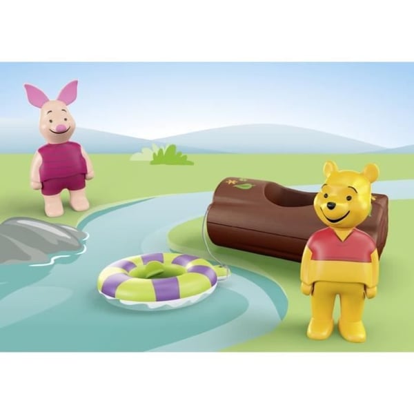 PLAYMOBIL Junior 71705 Winnie og Piglet, Flyder i vandet, Badelegetøj, Junior & Disney, Fra 12 måneder