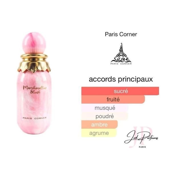 Eau de Parfum - PARIS CORNER - Marshmallow Blush - 100ml - Gourmande - Fruktig - Blommig