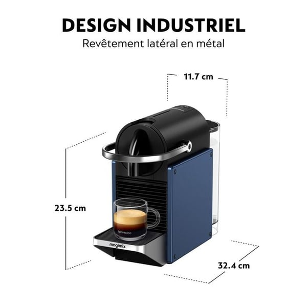De'Longhi Pixie EN127.BL automatisk kapselbryggare - Nespresso - Svart - 1 L - 15 bar - Avtagbar tank