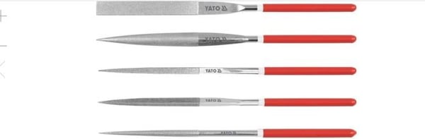 Nålfil - YATO - YT-6156 - Förpackning om 5 - Korn 150 - Längd 180 mm