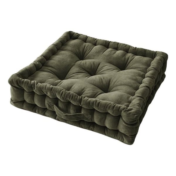 Golvkudde 50 x 50 cm "César" Cotton Velvet - César Thyme