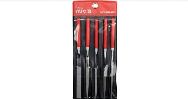 Nålfil - YATO - YT-6156 - Förpackning om 5 - Korn 150 - Längd 180 mm