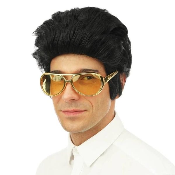 Perruque - LITEN CLOWN - Svart rockare för vuxna - Unisex - Från 18 år