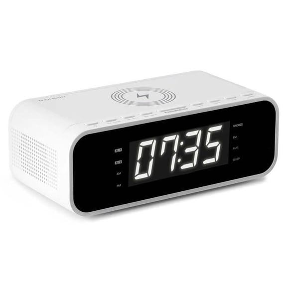 Radio väckarklocka - THOMSON - CR221I - Induktion 5W - PLL FM - Dubbel väckarklocka