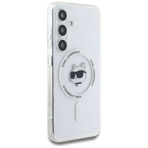 Telefoncover - Karl Lagerfeld - Samsung Galaxy S25 Plus - Hvid - Elegant - Høj kvalitet
