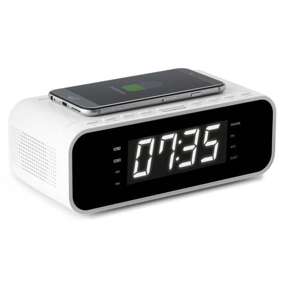 Radio väckarklocka - THOMSON - CR221I - Induktion 5W - PLL FM - Dubbel väckarklocka