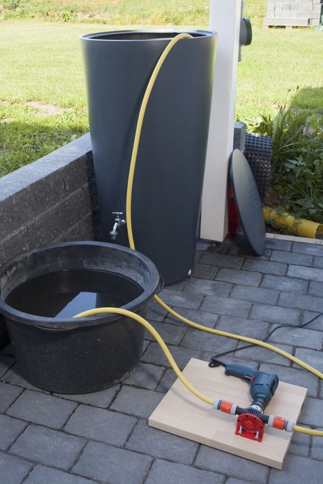 wolfcraft - Plastväska Pump för borrmaskin - Effekt 3000 l/h - ref. 2207000