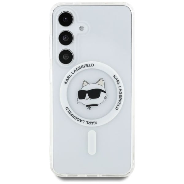 Telefoncover - Karl Lagerfeld - Samsung Galaxy S25 Plus - Hvid - Elegant - Høj kvalitet
