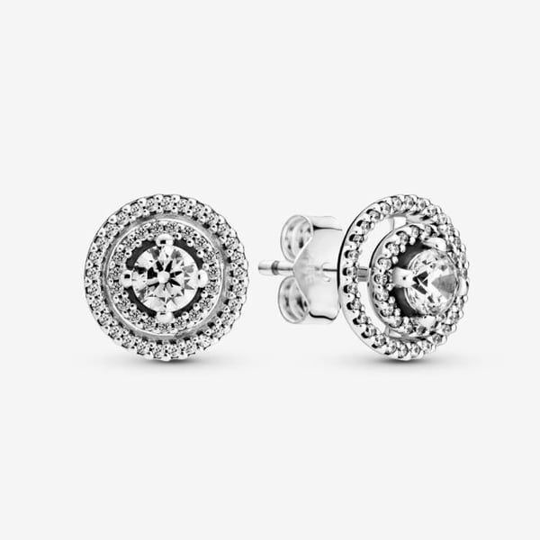 PANDORA Sparkling Double Halo Stud Örhängen 299411C01