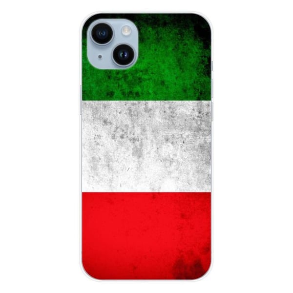 Tryckt silikonfodral som är kompatibelt med Apple iPhone 15 Plus Italien flagga