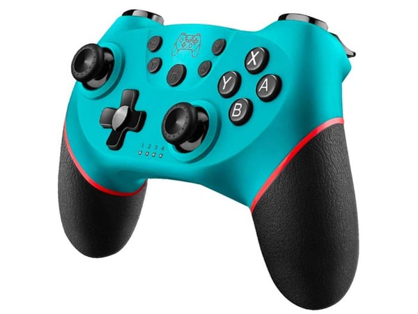Spelkontroll - AVIZAR - Kompatibel med Nintendo Switch - Trådlös - Vibration - Blå cyan