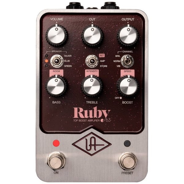 Universal Audio UAFX Ruby '63 Top Boost Förstärkare Gitarr Effekter