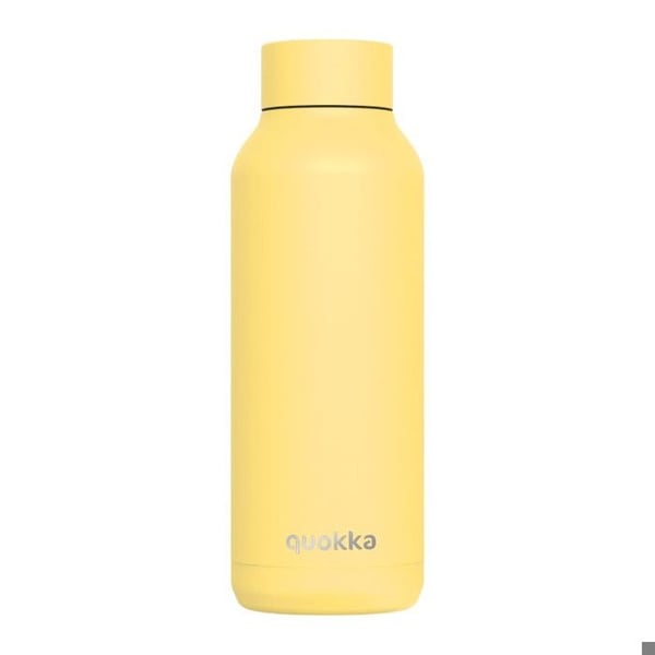Isolerad flaska - QUOKKA - 510 ml - Rostfritt stål - Ljusgul - Vakuumisolering