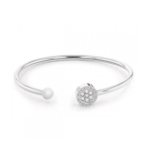 Armband i massiv stål med kristaller 2780570