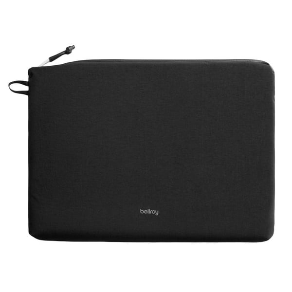 Bellroy 14" datorväska med dragkedja och stötabsorberande, svart, dubbel densitet skum