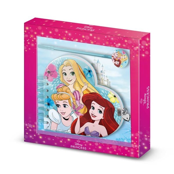 Pack av Journal Hjärta + Penna - Disney Prinsessor Disney Bedårande - Blå - One Size Pack av Journal Hjärta + Penna - Disney Prinsessor Disney Bedårande - Blå - One Size