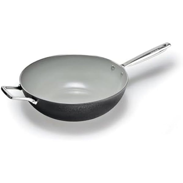 Wok Moneta Harmonia Finegres 32 cm - Naturlig belægning uden PTFE - Alle varmekilder inklusive induktion