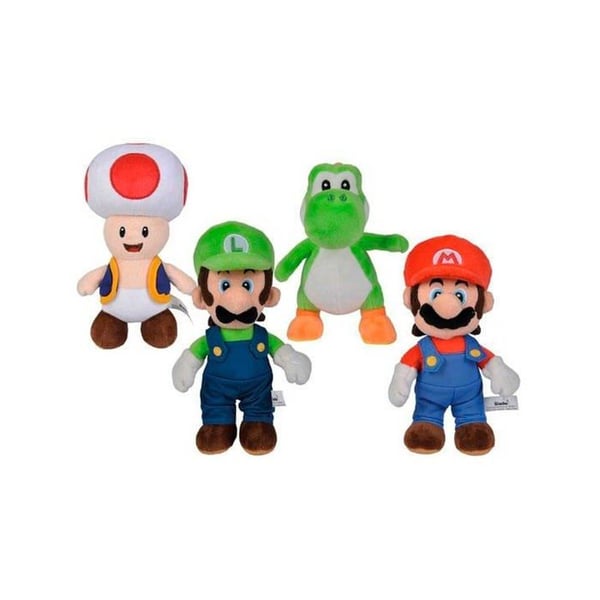 Plysk Figurer - Mario - Super Mario - 20 cm - Mjuk - Officiell Licens