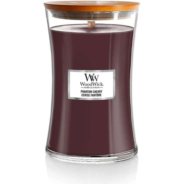 Duftlys - WOODWICK - Phantom Cherry - Sojavoks - Glas - 609 g