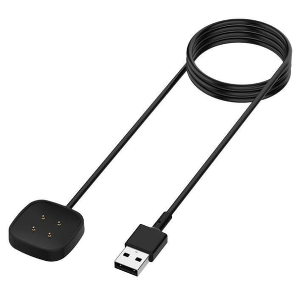 AVIZAR magnetladdare för Fitbit Versa 4, Versa 3, Sense 2 och Sense - 1m Svart