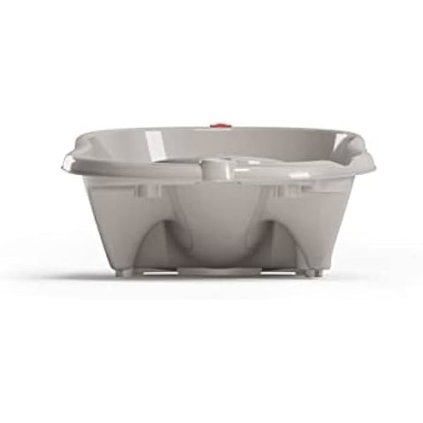 OKBABY Onda - Badkar för badande nyfödda 0-12 månader, Ergonomisk design - Taupe