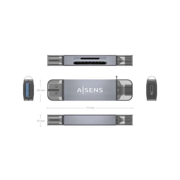 KORTLÄSARE AISENS SD MICRO SD MMC RS-MMC MMC MICRO USB-C NU