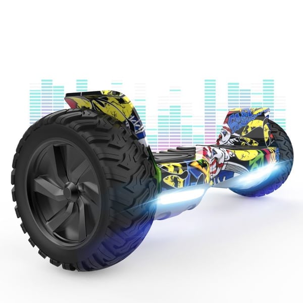 Hoverboard 8,5 tommer Hummer Off-Road LED Bluetooth med kraftig motor Ideel gave til hip-hop