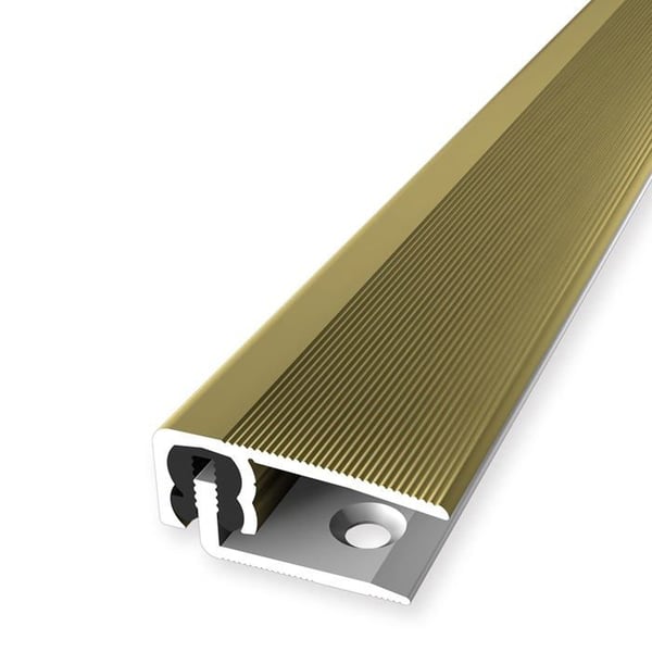 PROVISTON Avslutningsprofil Parkettkompensation l 30 mm H 7 - 18 mm L 2700 mm Aluminiumprofil Guld