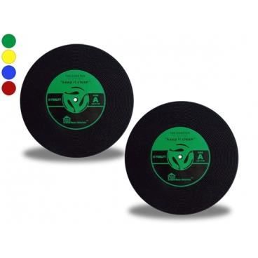 Underlägg - Hem - Vinylskiva - Silikon - 100mm - Set med 2