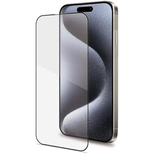 Tillbehör för smartphone - CELLY - Full Glass - iPhone 15 Pro - Härdat glas - Rep-resistant Tillbehör för smartphone - CELLY - Full Glass - iPhone 15 Pro - Härdat glas - Rep-resistant