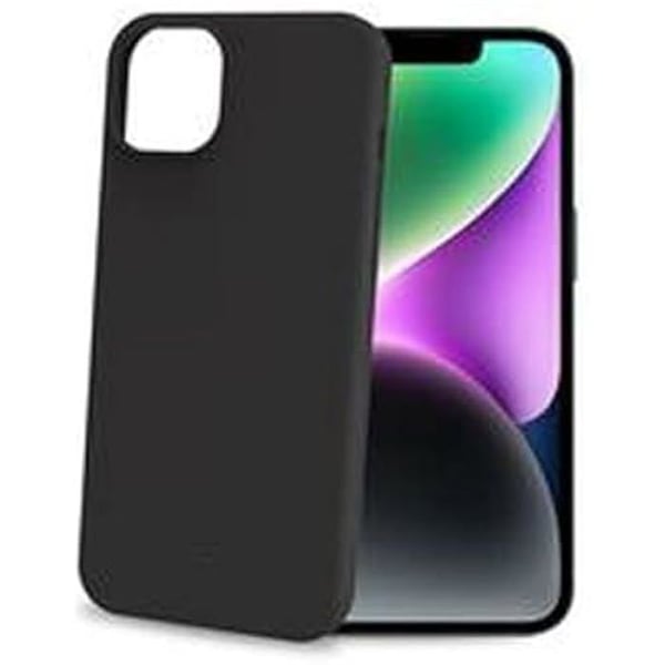 Telefonfodral - CELLY - CROMO1053BK - iPhone 15 - Svart - Mjuk - Syntetisk