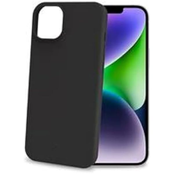 Hus - CELLY - CROMO1055BK - iPhone 15 Plus - Svart - Mjuk - Monokromatisk