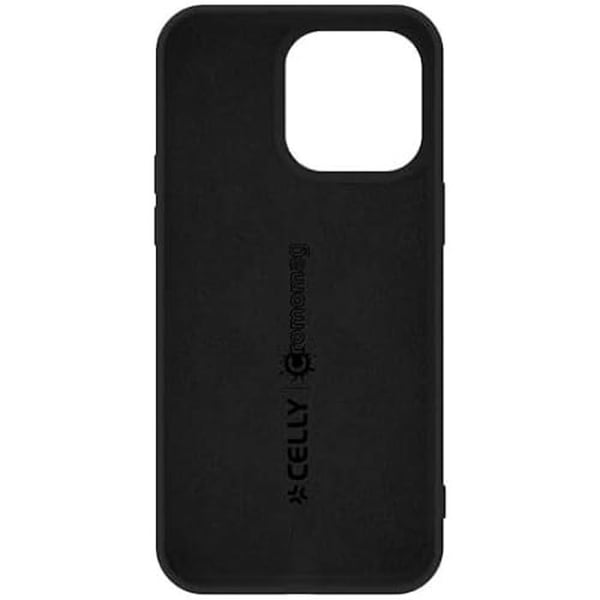 Skydd för iPhone 15 Pro Max - CELLY - Mjuk i svart syntetiskt material