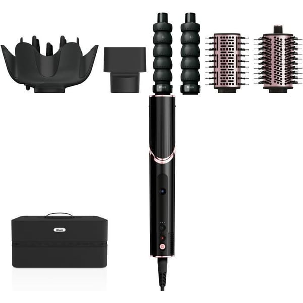 Hårtørrer & styler 2 i 1 - SHARK FLEXSTYLE - HD446EU - 5 tilbehør - Sort - 1400 W - Udgave 2024