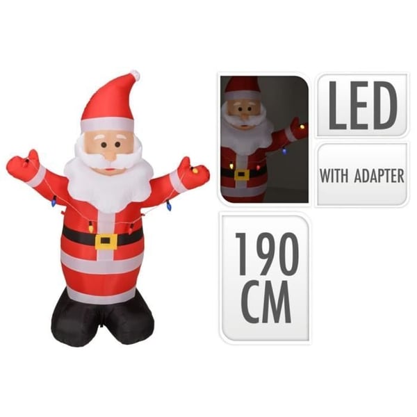 LED-julmanskepappa med luft 190 cm 439801