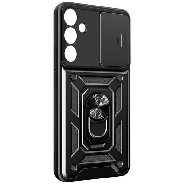 Fodral till Samsung Galaxy S24 Plus - AVIZAR - Stötsäkert glidande kamerafodral Svart