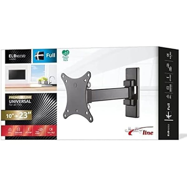 Support TV plade GBS ELB-10232 10-23 tommer 20Kg - Vippelig - 2 led