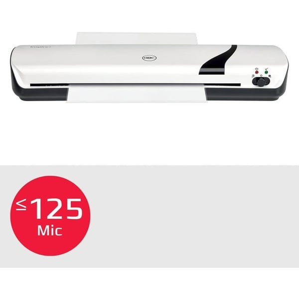 GBC, Plastificeringsmaskine Inspire+, A3, 5 plastificeringslommer inkluderet, max. 125µ, Hvid