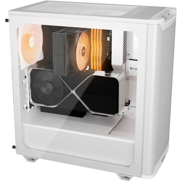 PC-chassi - BE QUIET! Pure Base 501 LX Vit - ARGB - 4 fläktar Light Wings LX - Luftflöde - Vattenkylning 360 mm