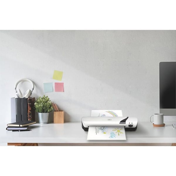 GBC, Plastificeringsmaskine Inspire+, A3, 5 plastificeringslommer inkluderet, max. 125µ, Hvid